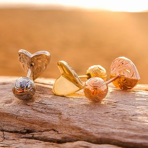 ハワイアン ジュエリー ピアス ステンレス 片耳用 ハート 2way シルバー イエローゴールド ピンクゴールドペア アクセサリー レディース メンズ ギフト ...