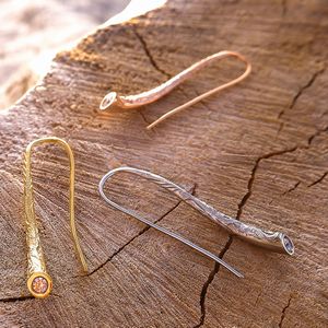 ハワイアン ジュエリー ピアス ステンレス 送料無料 キュービックジルコニア フック 両耳用 シルバー イエローゴールド ピンクゴールド ペア アクセサリー レ...