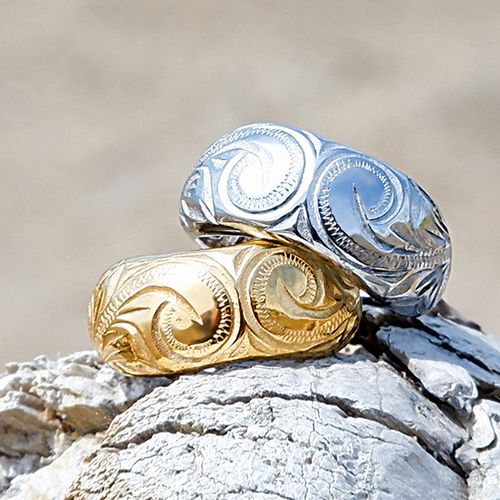 ハワイアン ジュエリー ピアス ステンレス スクロール ドロップ スタッド シルバー イエローゴールド ピンクゴールド ペア アクセサリー レディース ギフト ...