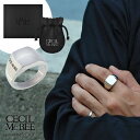 CECILMcBEE セシルマクビー シルバー925 silver925 リング メンズ シャイニング スクエア フラット 送料無料 アクセサリー ギフト プレゼント(4)