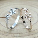 ピンキーリング SILVER925 シルバー ピンクゴールド 送料無料 ジュエリー アクセサリー 指輪 花 1号 3号 5号 7号 レディース ギフト プレゼン...