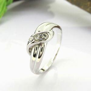 ピンキーリング リング クリスタル 送料無料 シルバー 1号 3号 5号 7号 9号 11号 13号 ジュエリー アクセサリー 指輪 レディース ギフト プレゼント