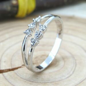 ピンキーリング リング クリスタル 送料無料 シルバー 1号 3号 5号 7号 9号 11号 13号 15号 ジュエリー アクセサリー 指輪 ファッション レディース ギフト プレゼント