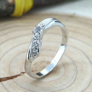 ピンキーリング リング クリスタル 送料無料 シルバー 1号 3号 5号 7号 9号 11号 13号 15号 ジュエリー アクセサリー 指輪 ラインストーン レディース ギフト プレゼント