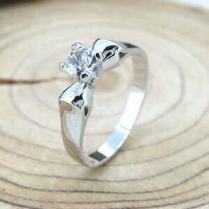 リング SILVER925 クリスタル ジュエリー アクセサリー 指輪 シルバーリング シルバー 立て爪 9号 10号 11号 12号 13号 14号 15号 レディース ギフト プレゼント