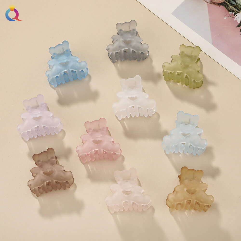 Rakuten - 【メール便】クマ ヘアクリップ バンスクリップ キッズ レディース ヘアアクセサリー まとめ髪 ヘアアレンジ