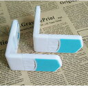 【2個入り】ブルードアロック・ドアストッパー DOOR LOCK 冷蔵庫用ドアロック 接着型 安全ロック ベビーガード 引き出しロック 開閉禁止 赤ちゃん いたずら防止 防災 地震対策 引き戸 食器棚 キッチンボード 冷蔵庫 子供怪我防止 両面テープ付