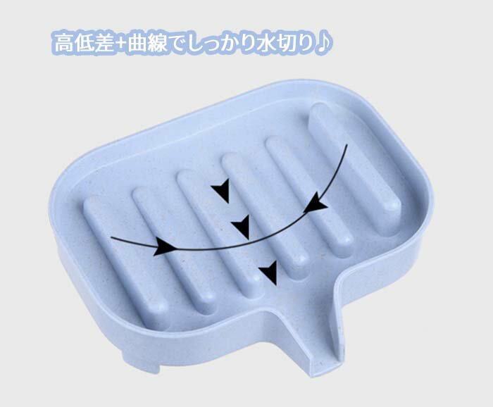 吹き出し型ソープディッシュ 水切れ抜群 ソープ...の紹介画像3