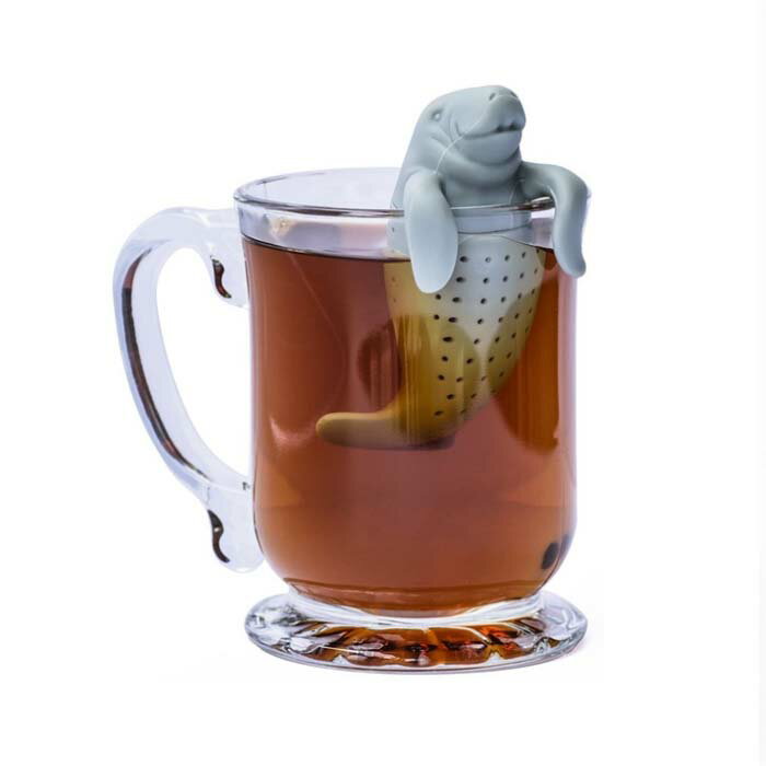 【メール便】 マナティー型シリコンティーストレーナー Tea Strainer ティーインフューザー Infusers 茶漉し シリコンティーバッグ ろ過器 エコ eco　レターパックプラス対応