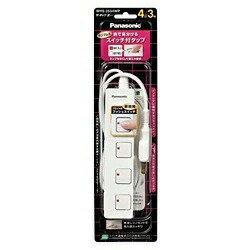 【レターパックプラス配送：着日時指定不可】パナソニック WHS2534WP ザ・タップZ 4コ口 3m ホワイト【純正パッケージ品】