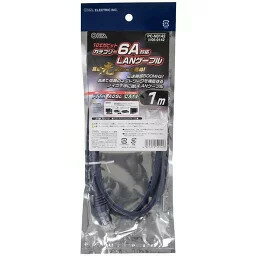 【メール便】オーム電機 PC-N0142 LANケーブル カテゴリー6A対応 1m【純正パッケージ品】 【メール便】オーム電機 PC-N0142 LANケーブル カテゴリー6A対応 1m【純正パッケージ品】
