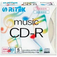 【メール便】RiTEK CD-RMU80.5PC 音楽用CD