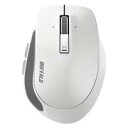 バッファロー BSMBB500SWH PremiumFitマウス Bluetooth3.0/BlueLED光学式/静音/5ボタン/横スクロール/Sサイズ ホワイト
