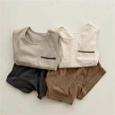 【在庫処分・大特価】キッズ ノースリーブ セットアップ 夏 防寒 ニット帽 韓国風 かわいい ユニセックス ガール ボーイ 2023 ホワイト ブラック お揃い...