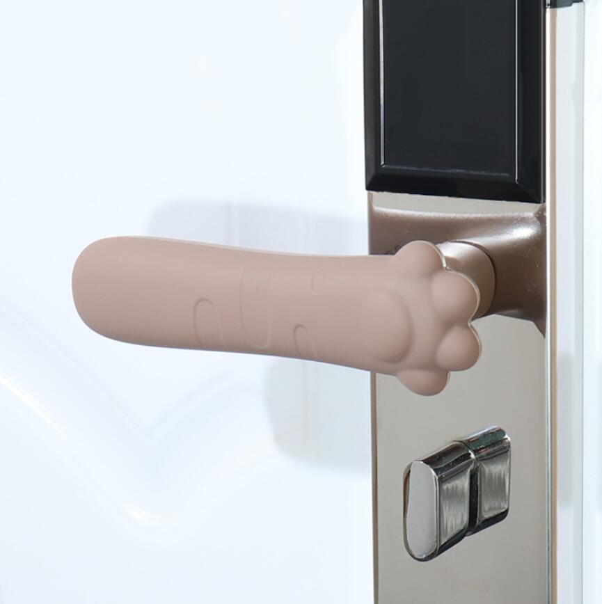 Rakuten - 【送料無料】 肉球ドアノブカバー 可愛い かわいい シリコン シリコーン グリップ クッション 柔軟 滑らない 子供 子ども 安全 安心 肉球グッズ