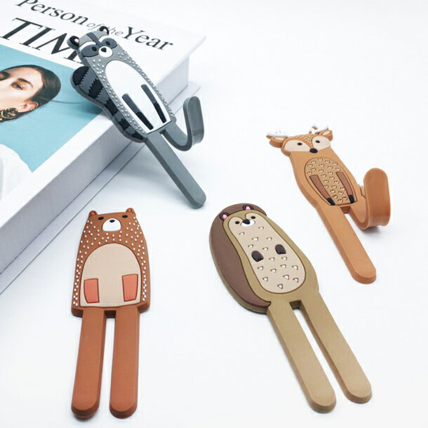 【メール便】マグネット アニマル フック 冷蔵庫 玄関 冷蔵庫 洗面所 台所　鍵　小物　収納