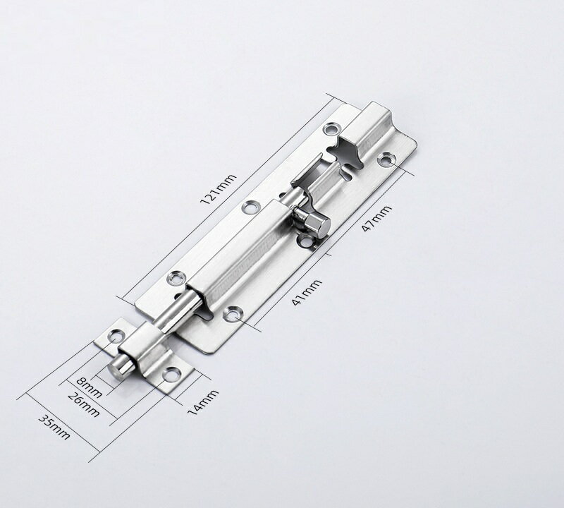 ステンレス 丸棒ラッチ 全長135mm 棒側121mm 受け側14mm 棒の長さ106mm 幅35mm 1個...