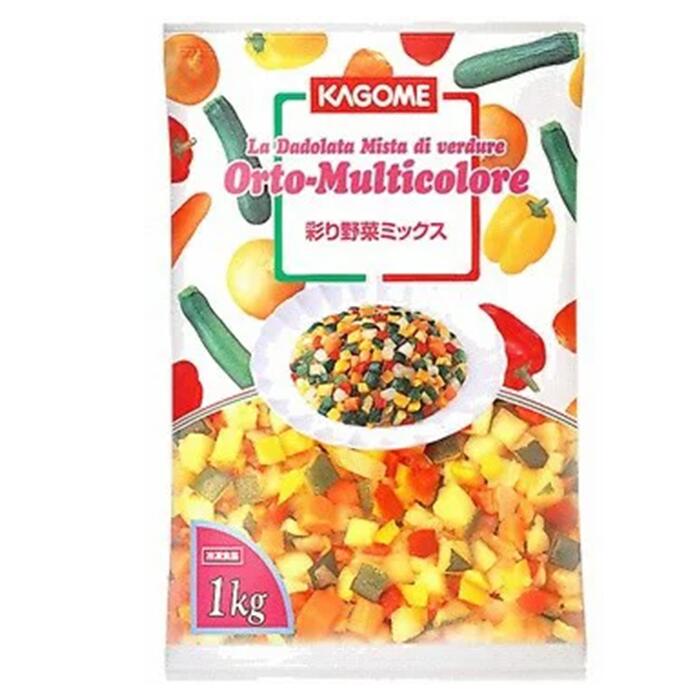 カゴメ 彩り野菜ミックス 1kg＜ズッキーニ、黄ズッキーニ、赤ピーマン 野菜＞