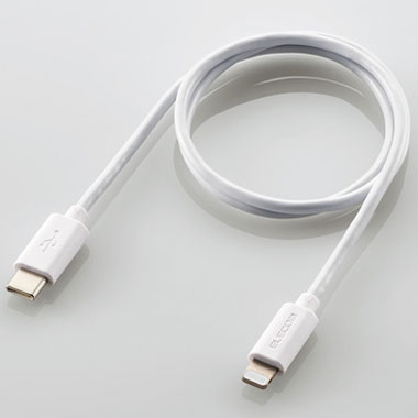 エレコム ELECOM MPA-CL05WH(ホワイト) USB-C to Lightningケーブル 0.5m MPACL05WH