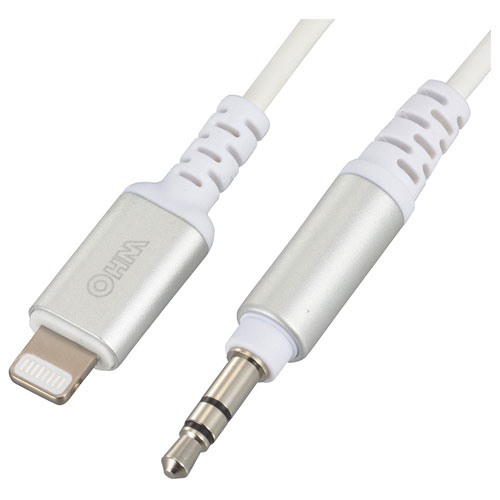 オーム電機 OHM SIP-L18SP-W AudioCommφ3.5mmオーディオ変換ケーブル 1.8m SIPL18SPW