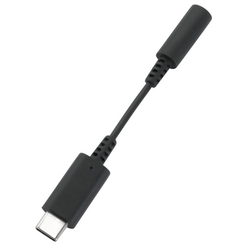 オウルテック OWLTECH OWL-CBCF3502-BK ブラック USB Type-C - 3.5mmミニジャック 超タフ 変換ケーブル 9cm OWLCBCF3502BK