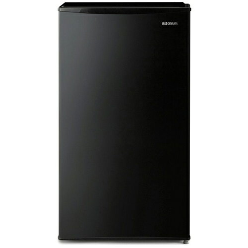 イーベストPC・家電館のアイリスオーヤマ Iris Ohyama IRJD-9B-B 1ドア ブラック 冷蔵庫 右開き 93L 幅472mm IRJD9BB｜アングル2