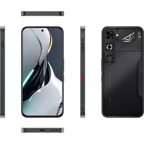 ZTE(ゼットティーイー) nubia Neo 5 GT 5G BK ブラック 8GB/256GB 6.8型有機EL SIMフリースマートフォン 背面LEDライティング
