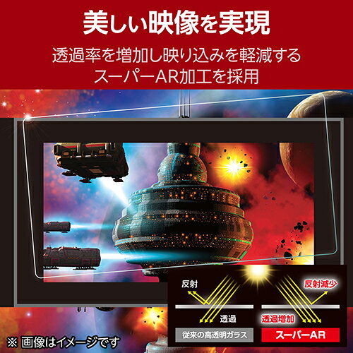 イーベストPC・家電館のエレコム(ELECOM) GM-NS225FLGART Nintendo Switch 2 用 ガラスフィルム 超透明 10H硬度 指紋防止 飛散防止 気泡防止 貼り付けツール付｜アングル3