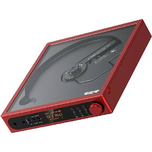 FiiO(フィーオ) FIO-DM15R-R レッド Bluetooth対応ポータブルCDプレーヤー フルバ...