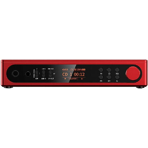 FiiO(フィーオ) FIO-DM15R-R レッド Bluetooth対応ポータブルCDプレーヤー フルバ...