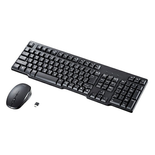 サンワサプライ SKB-WL40CSETBK 静音マウス付き2.4GHzワイヤレスキ-ボ-ド Type-C接続
