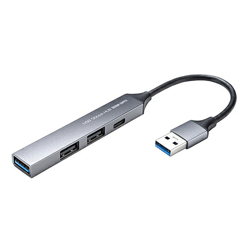 サンワサプライ USB-5H25GM USB 5Gbps 4ポ-ト コンボ超スリムハブ