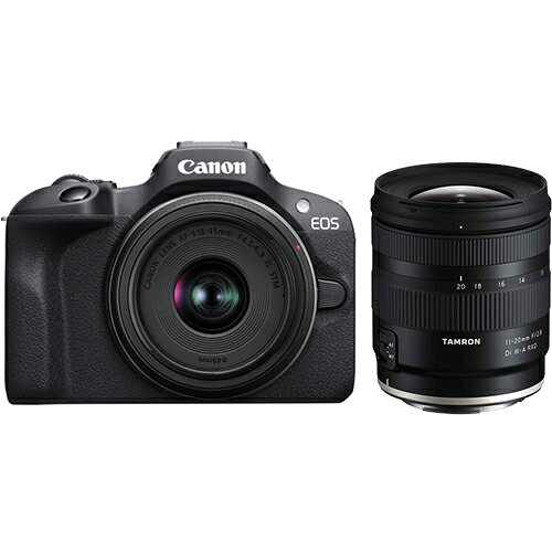CANON(キヤノン) 【セット 標準＋超広角で楽しむ ズームレンズ2本】EOS R100 18-45mmレンズキット＋タムロン11-20mmセット