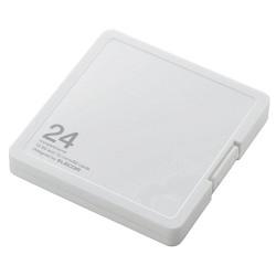 【楽天1位受賞!!】エレコム ELECOM CMC-SDCPP24WH(ホワイト) SD/microSDカードケース プラスチックタイプ CMCSDCPP24WH