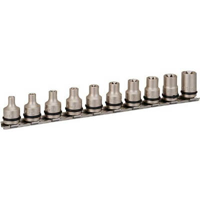 樂天商城 - TONE トネ HATXE310 インパクト用トルクスソケットセット ホルダー付 10pcs HATXE310