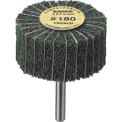 トラスコ中山 FM8025-180 ナイロンミックスホイール 外径80X厚25X軸6 5個入 180♯ FM8025180