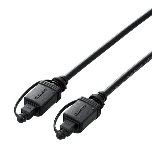 Audio Cables - エレコム ELECOM DH-OPT15BK 光ケーブル オーディオケーブル 1.5m DHOPT15BK