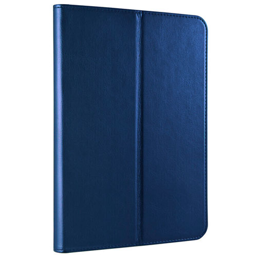 バッファロー BUFFALO BSIPD2108CLMBL(ブルー) iPad mini 第6世代(2021年発売モデル) 用 マルチアングルレザーケース BSIPD2108CLMB