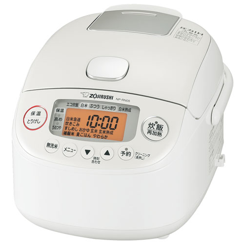 【長期保証付】象印 ZOJIRUSHI NP-RN05-WA(ホワイト) 極め炊き 圧力IH炊飯ジャー 3合 NPRN05WA