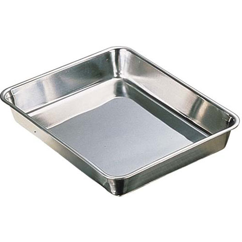 三宝産業 角バット 手札判 18-8ステンレス