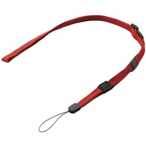 エレコム(ELECOM) P-STN01RD レッド スマートフォン用ネックストラップ スタンダード