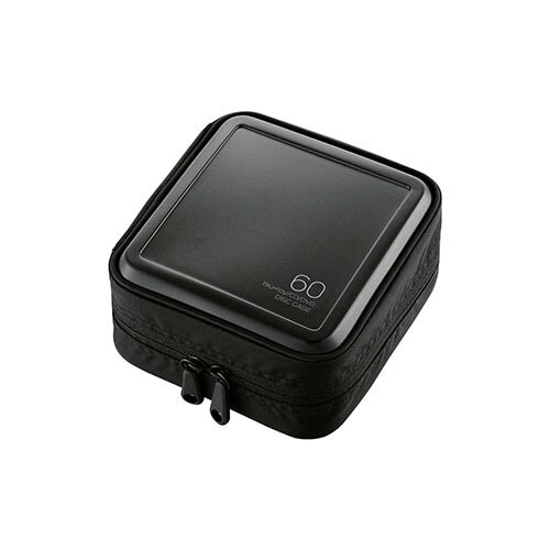 エレコム ELECOM CCD-HB60BK ブラック Blu-ray・CD・DVD対応ファスナーケース 60枚 CCDHB60BK