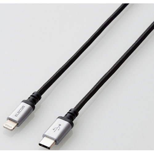 エレコム ELECOM MPA-CLS12BK(ブラック) USB-C to Lightningケーブル 1.2m MPACLS12BK エレコム ELECOM MPA-CLS12BK(ブラック) USB-C to Lightningケーブル 1.2m MPACLS12BK