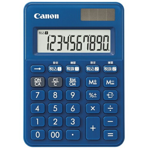 CANON キヤノン LS-100WT-MNB ミッドナイトブルー ミニミニ卓上 2種類の税率計算対応モデル 10桁 LS100WTMNB
