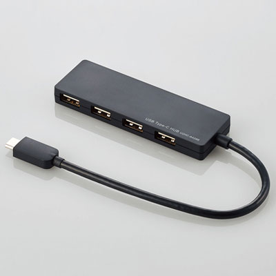 GR ELECOM U2HC-A429BBK(ubN) USB Type-Cڑ4|[gUSB2.0nu 15cm U2HCA429BBK