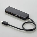GR ELECOM U2HC-A430BBK(ubN) USB Type-Cڑ4|[gUSB2.0nu 30cm U2HCA430BBK