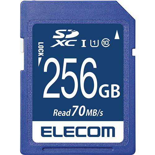 楽天イーベストPC・家電館エレコム ELECOM MF-FS256GU11R SDXCカード UHS-I U1 70MB/s 256GB 1000