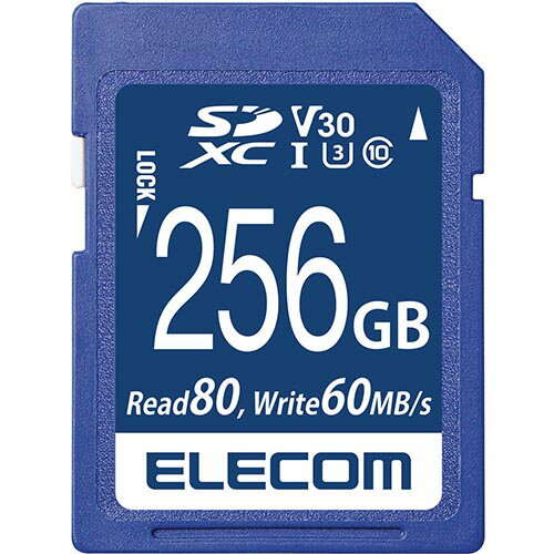GR ELECOM MF-FS256GU13V3R SDXCJ[h UHS-I U3 80MB/s 256GB 1000