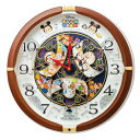 からくり時計 【楽天1位受賞!!】セイコー SEIKO FW588B(茶メタリック塗装) Disney クオーツ掛け時計 FW588B