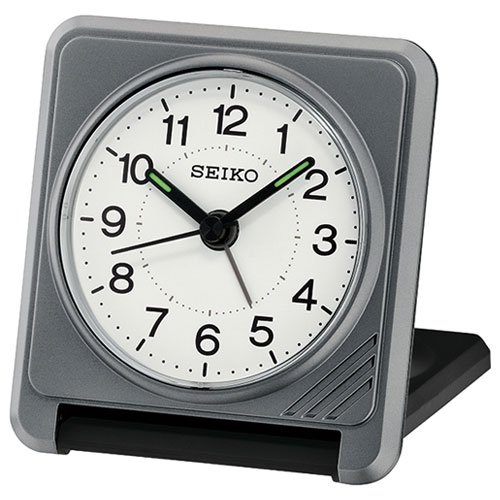 Brown - セイコー SEIKO QQ638S グレーメタリック塗装 クオーツ目覚まし時計 QQ638S